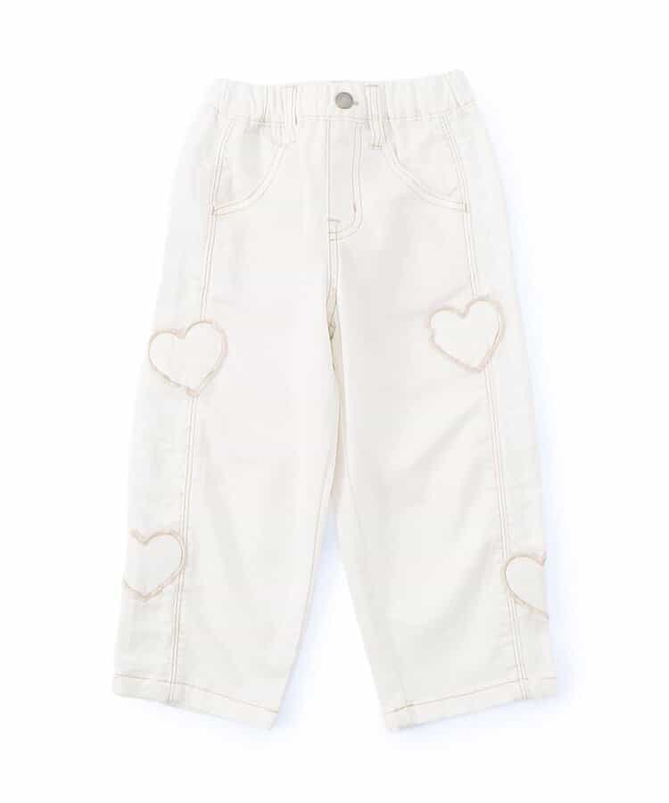 ハートデニムパンツ  10分丈