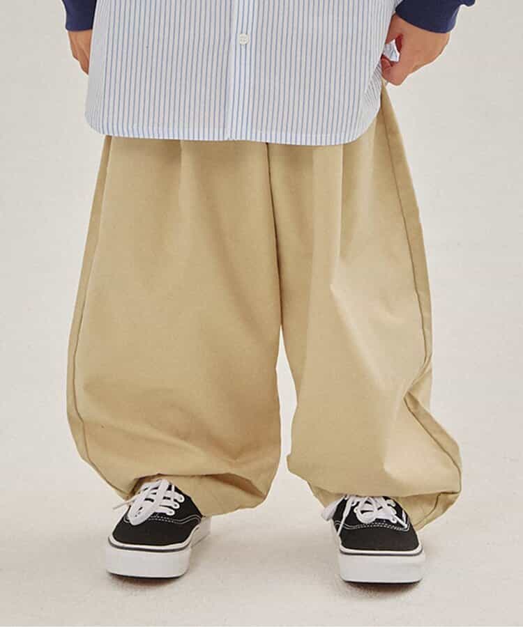 【リンク】WEB限定  ワイドシルエットパンツ  10分丈