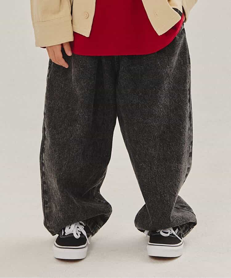 【リンク】WEB限定  ワイドシルエットパンツ  10分丈