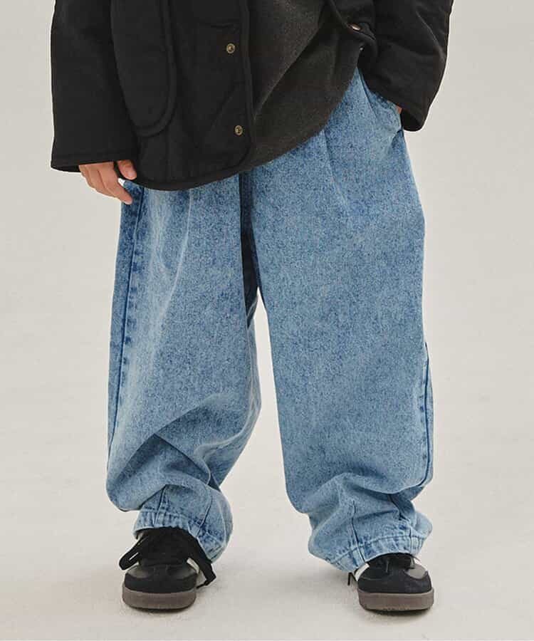 【リンク】WEB限定  ワイドシルエットパンツ  10分丈