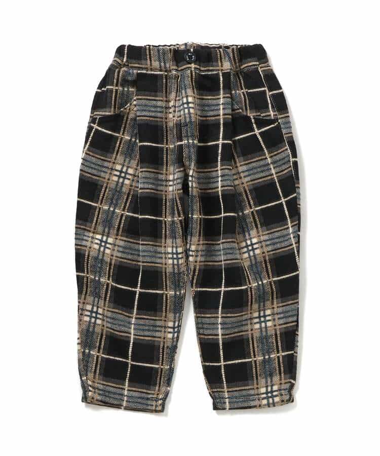 モールチェックパンツ  10分丈