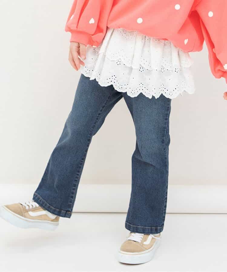 フレアエブリパンツ  10分丈 スーパーストレッチ