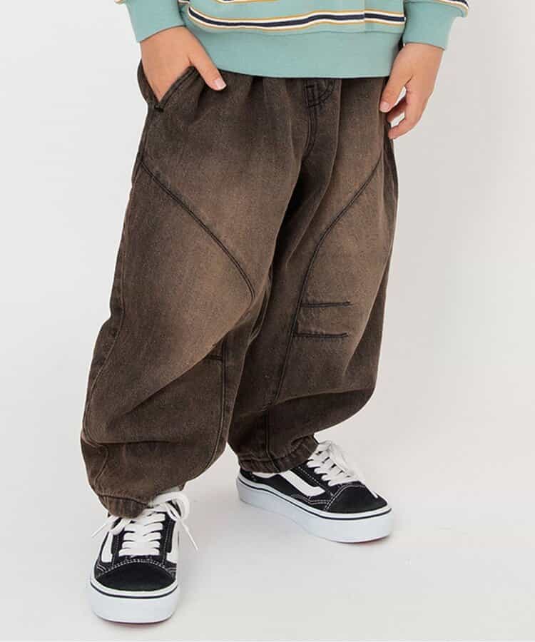 バレルレッグデニムパンツ