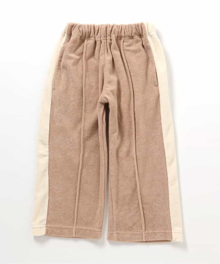 WEB限定  サイドラインパイルトラックパンツ  10分丈