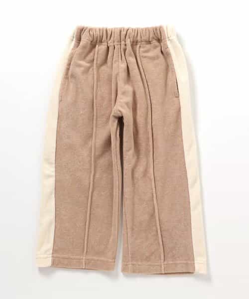 WEB限定  サイドラインパイルトラックパンツ  10分丈