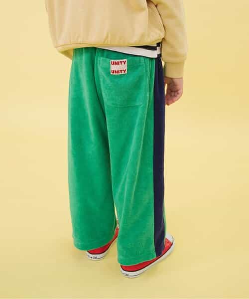 WEB限定  サイドラインパイルトラックパンツ  10分丈