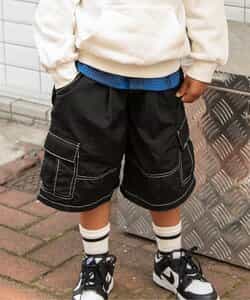 ★SALE★ルーズカーゴハーフパンツ(セットアップ可)  6分丈