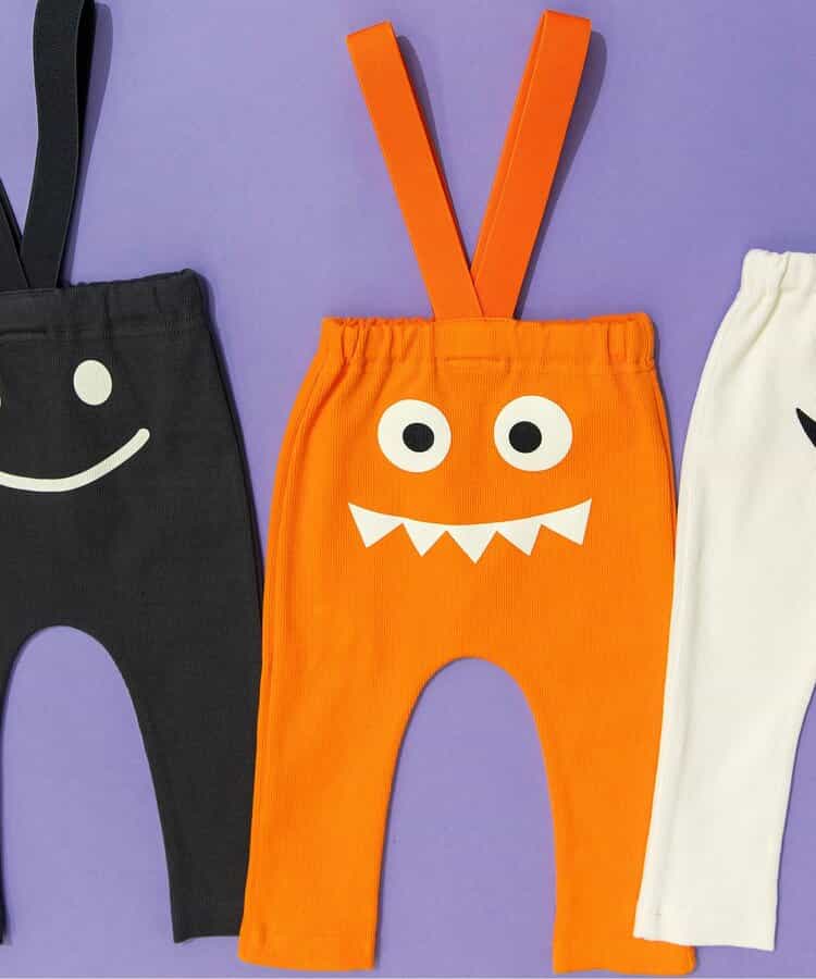 サス付きお顔モチーフレギンス