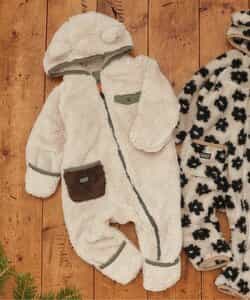 ファーフリースジャンプスーツ