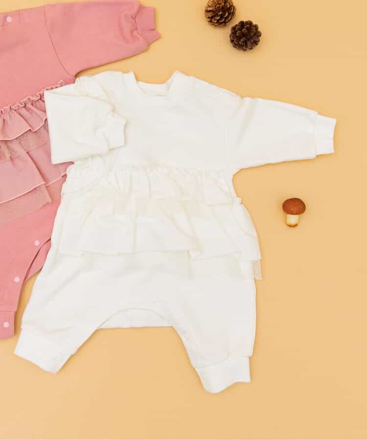 ★SALE★Bpop フリルドッキングカバーオール