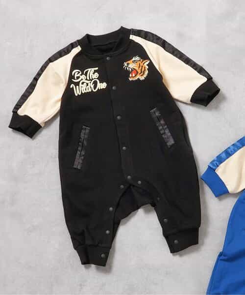 スカジャン風カバーオール