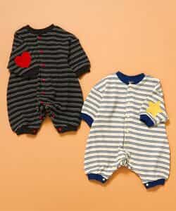 【リンク】エルボーパッチワッフルカバーオール_942590
