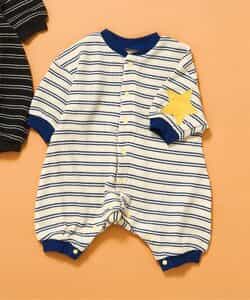 【リンク】エルボーパッチワッフルカバーオール_942588