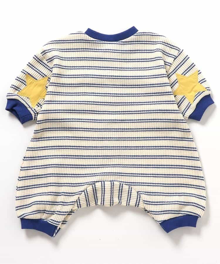 【リンク】エルボーパッチワッフルカバーオール_942593