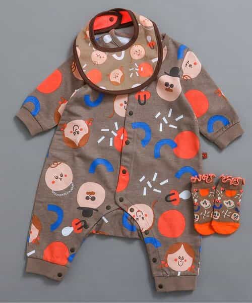 ★【BLACKFRIDAY】期間限定SALE★総柄ロンパス マイファーストブリーズ