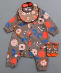 総柄ロンパス マイファーストブリーズ