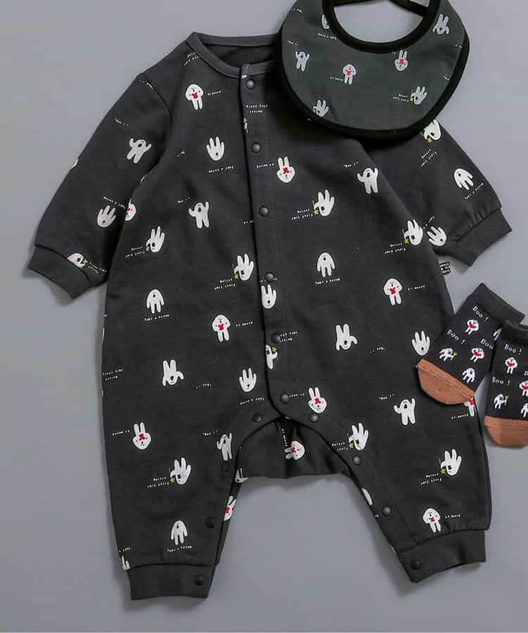 総柄ロンパス マイファーストブリーズ