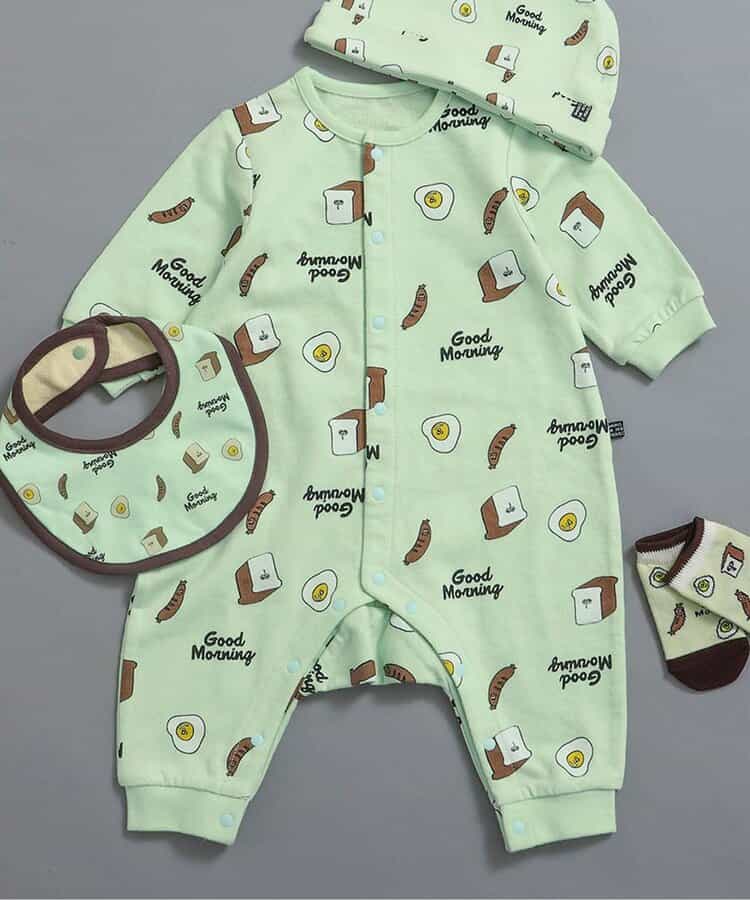 総柄ロンパス マイファーストブリーズ