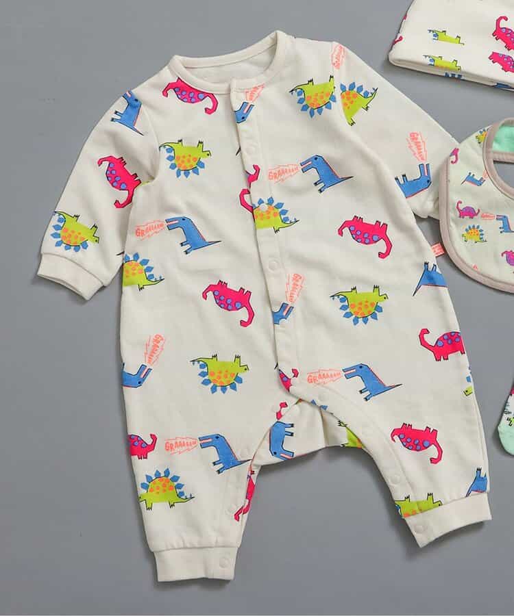 総柄ロンパス マイファーストブリーズ