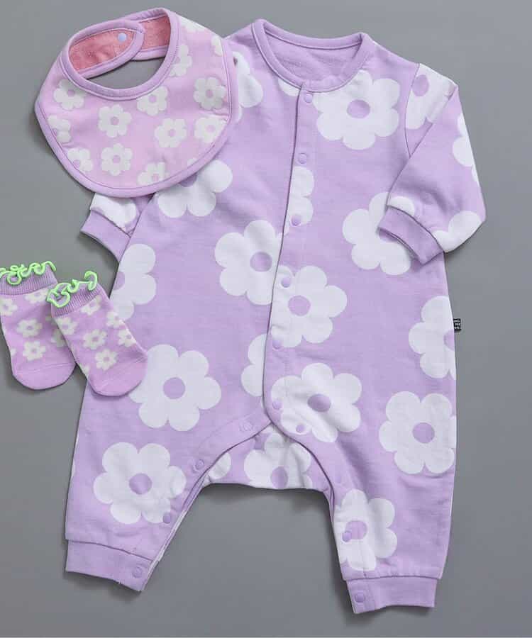 総柄ロンパス マイファーストブリーズ