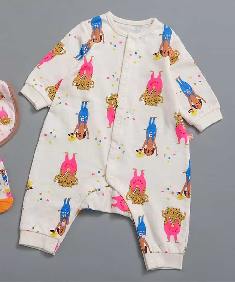 総柄ロンパス マイファーストブリーズ