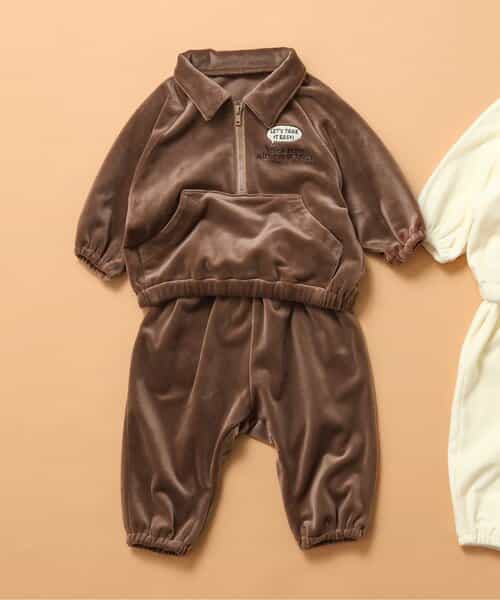 ☆SALE☆ベロアハーフジップセットアップ（J436044）|BREEZE