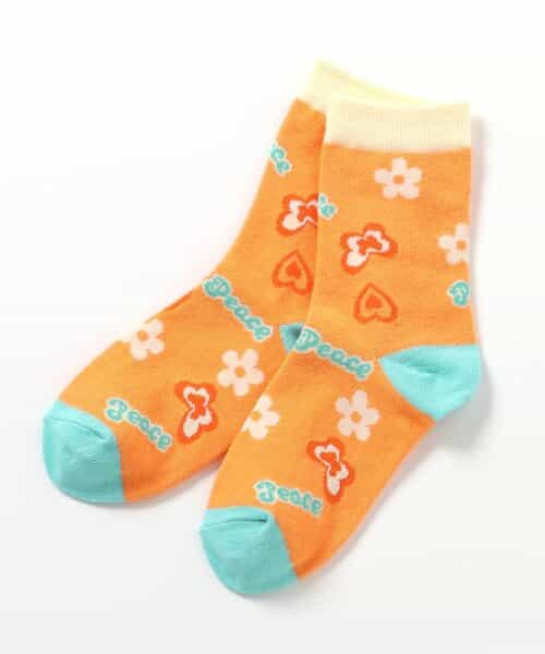 3P対象  GIRLS総柄ソックス