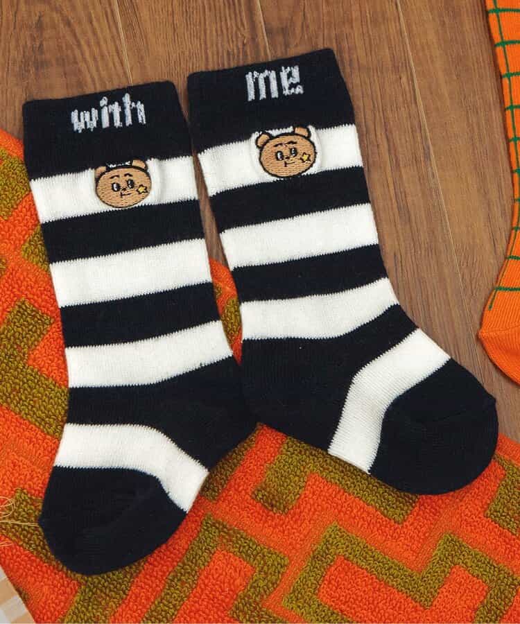 3P対象 【Bpop】ベビーカラーハイソックス