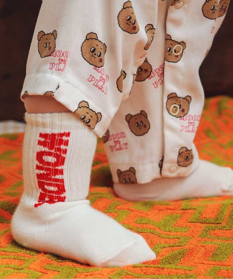 3P対象 【Bpop】ベビーカラーハイソックス