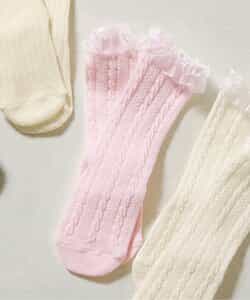 3P対象 おめかしベビーハイソックス