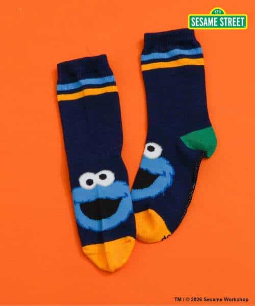 【リンク】SESAME STREET フェイスモチーフソックス