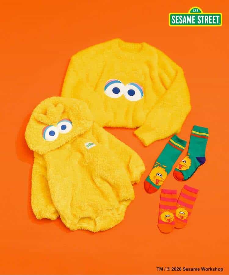 【リンク】SESAME STREET フェイスモチーフソックス_977536