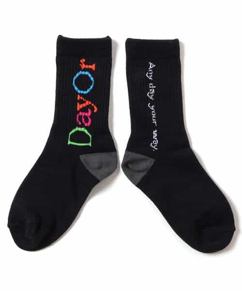 3P対象A WEB限定 【DayOr】 配色ロゴカラーソックス