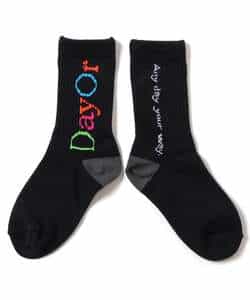 3P対象A WEB限定 【DayOr】 配色ロゴカラーソックス_1009867