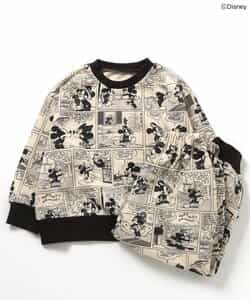 ディズニーキャラクター コミック柄裏毛パジャマ
