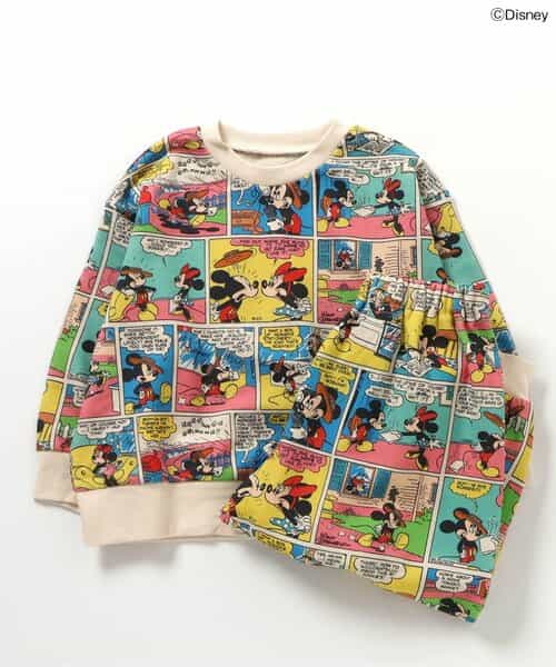 ディズニーキャラクター コミック柄裏毛パジャマ