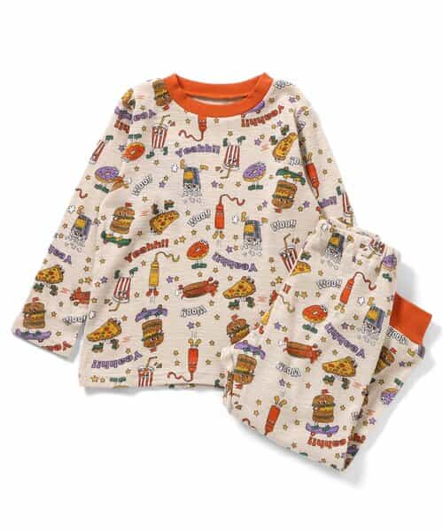 WEB限定 かぶりパジャマ ファーストフード柄