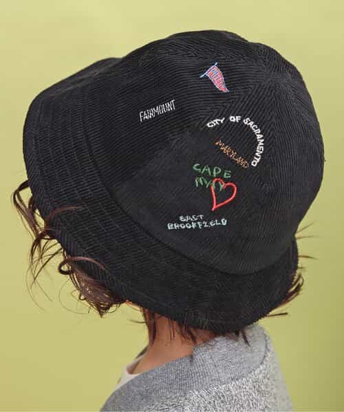 ★SALE★コーデュロイ刺繍ハット