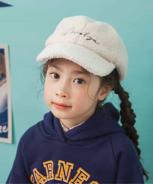 ボア刺繍ロゴCAP