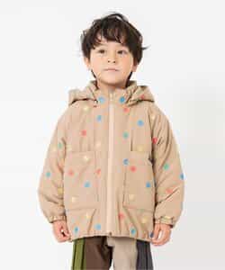 2色2柄 総刺繍フード付き中綿ジャケット