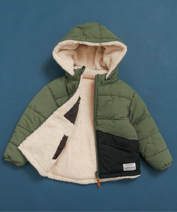 ★SALE★中綿ボアリバーシブルブルゾン_マシンウォッシャブル