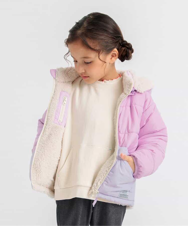 ★SALE★中綿ボアリバーシブルブルゾン_マシンウォッシャブル