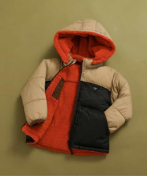 中綿ボアリバーシブルブルゾン