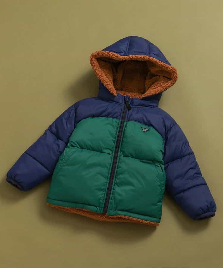 中綿ボアリバーシブルブルゾン