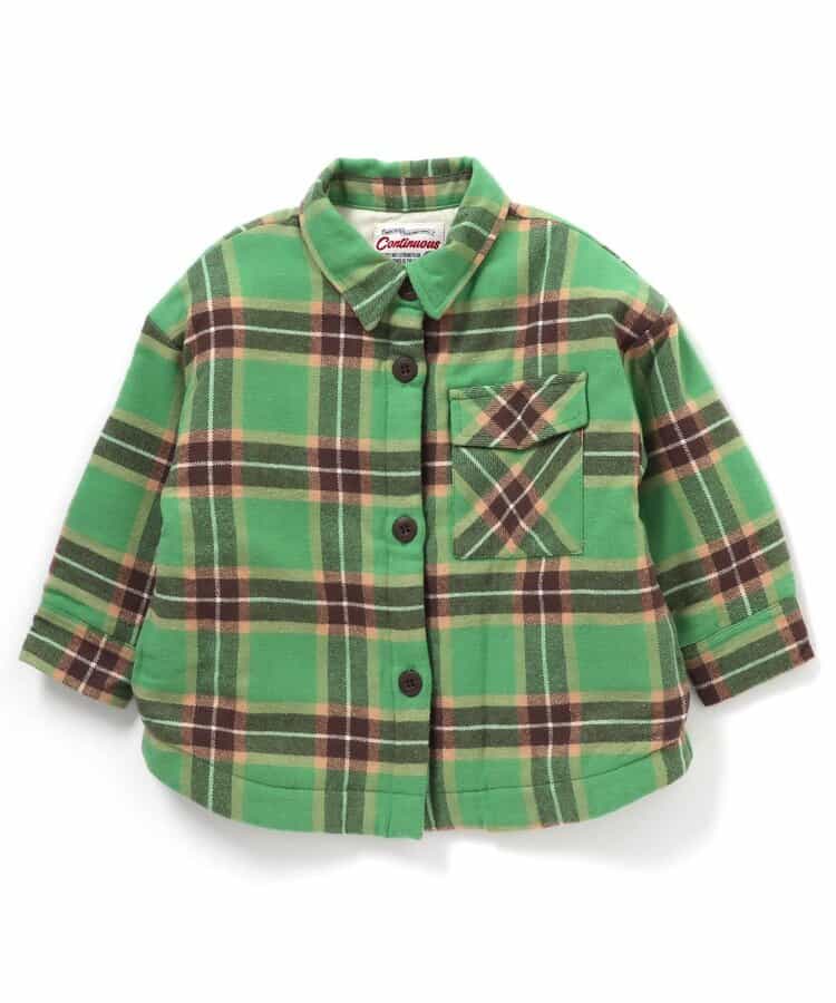 起毛チェックシャツジャケット