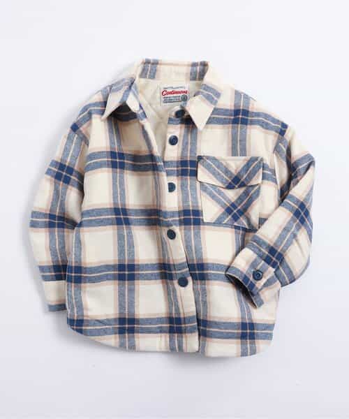 起毛チェックシャツジャケット