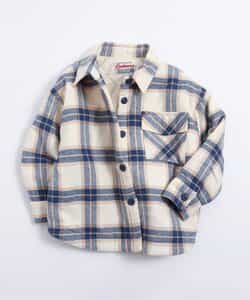 起毛チェックシャツジャケット