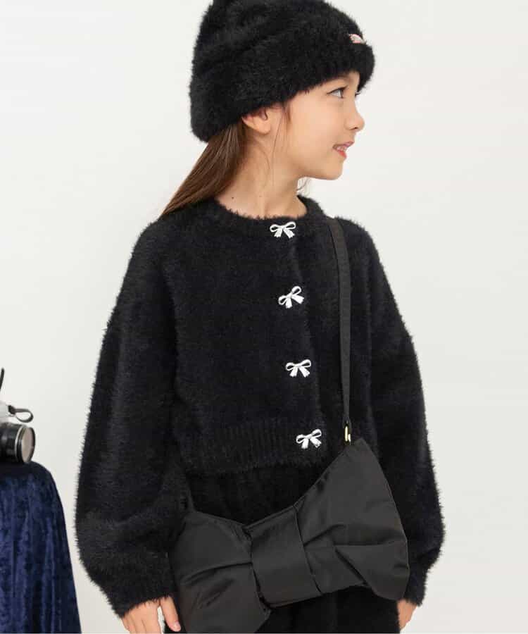 シャギーニットカーディガン