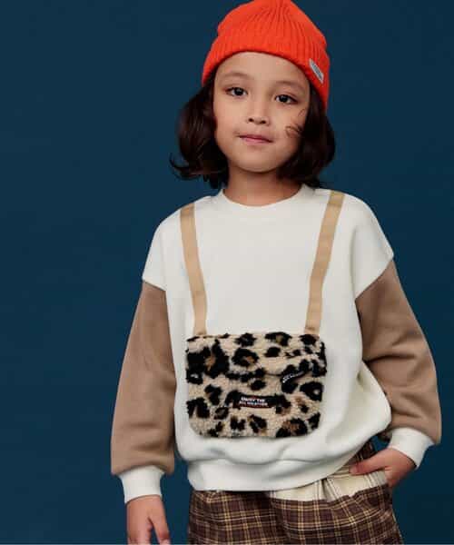 ★SALE★裏起毛あったかボアサコッシュトレーナー