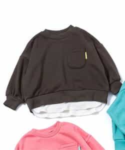 あったかレイヤード風トレーナー  10分丈